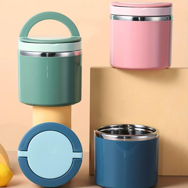 Vacuum Insulated Oatmeal Container with Lid - Portable for Teens