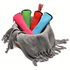 Stainless Steel Cutlery Set with Canvas Bag - Portable Tableware Organizer