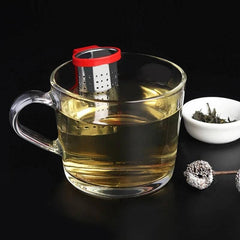 Stainless Steel Tea Infuser Handle Hanging Strainer Herbal Spice Filter