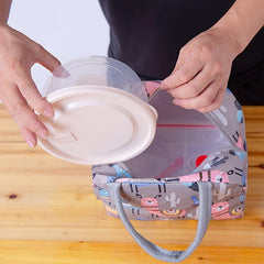 Large Capacity Waterproof Lunch Box Bag for Teens and Workers