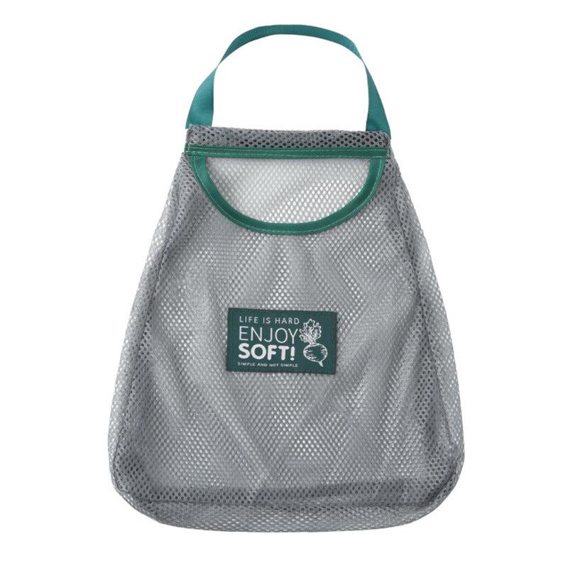 Portable Veg Storage Mesh Bag, Wall-Mounted Fruit Onion Ginger Storage