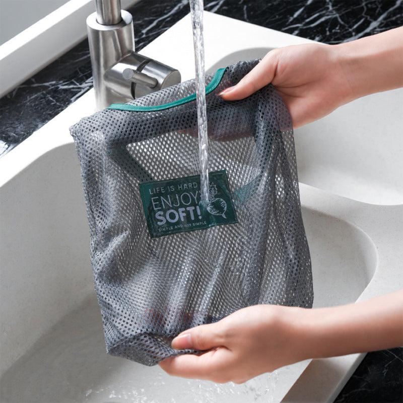 Portable Veg Storage Mesh Bag, Wall-Mounted Fruit Onion Ginger Storage