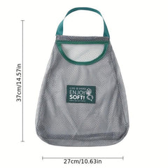 Portable Veg Storage Mesh Bag, Wall-Mounted Fruit Onion Ginger Storage