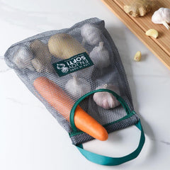 Portable Veg Storage Mesh Bag, Wall-Mounted Fruit Onion Ginger Storage