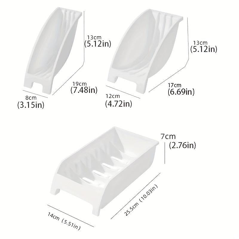 3pcs Multifunctional Dish Rack and Draining Rack for Countertop Cabinet
