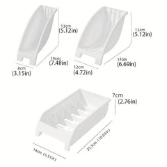 3pcs Multifunctional Dish Rack and Draining Rack for Countertop Cabinet
