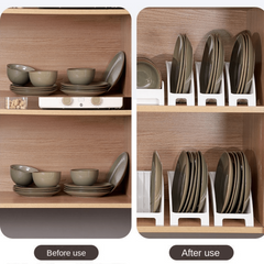 3pcs Multifunctional Dish Rack and Draining Rack for Countertop Cabinet