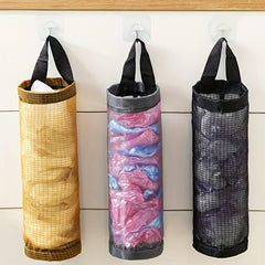 Mesh Hanging Garbage Bag Storage Bag Plastic Bag Holder Wall mounted