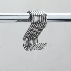 10pcs Stainless Steel S Hooks for Kitchenware Utensils Pots Bags Coat Stand
