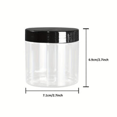 1pc Big Round PET Plastic Jars with Lids