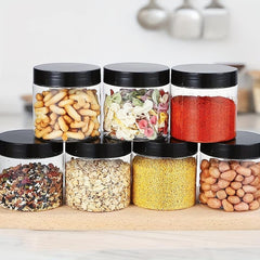 1pc Big Round PET Plastic Jars with Lids
