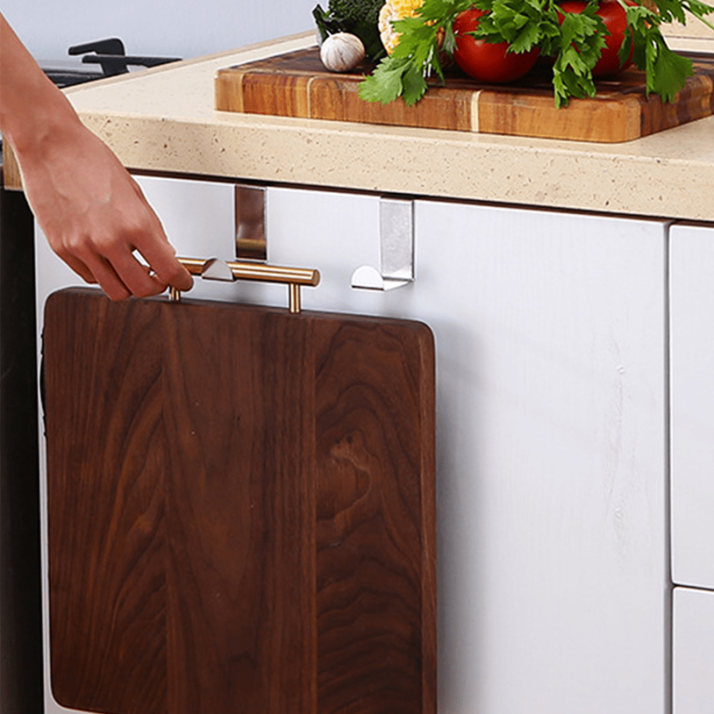 Stainless Steel Punch-free Hook Kitchen Storage Rack Holder Organizer
