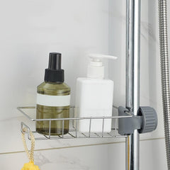 Stainless Steel Faucet Storage Rack for Kitchen and Bathroom Single Layer