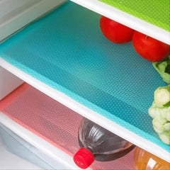 Fridge Liners Mats 8pcs Washable Oilproof Pads for Glass Shelves