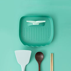 Multifunctional Pot Lid Holder Countertop Shelf Spoon Holder