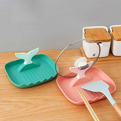 Multifunctional Pot Lid Holder Countertop Shelf Spoon Holder