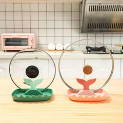 Multifunctional Pot Lid Holder Countertop Shelf Spoon Holder