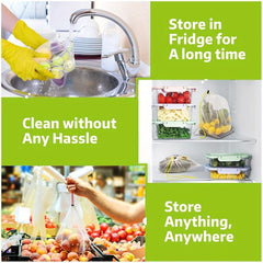 10pcs Reusable Mesh Produce Bags Set with Tare Weight Tags - Eco Friendly
