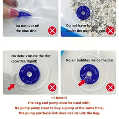 10pcs Plastic Vacuum Packing Bags Food Bag Sealing Mouth Vacuum Pump Compression
