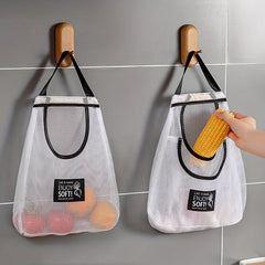 Reusable Hanging Mesh Storage Bags for Fruits and Vegetables