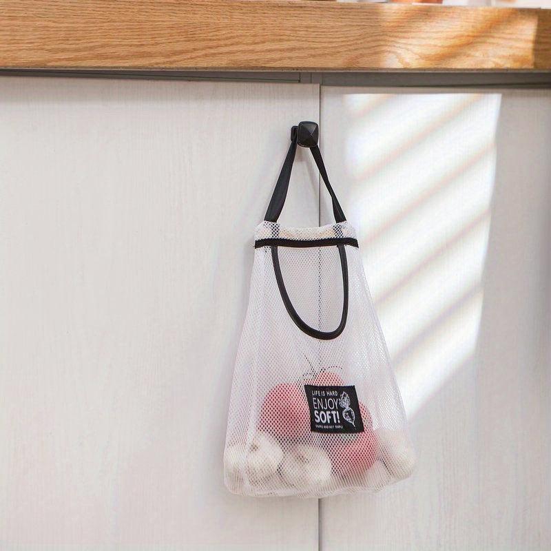 Reusable Hanging Mesh Storage Bags for Fruits and Vegetables