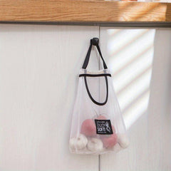 Reusable Hanging Mesh Storage Bags for Fruits and Vegetables