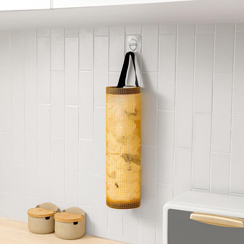 Wall Mounted Garbage Bags Kitchen Plastic Bags Organizer