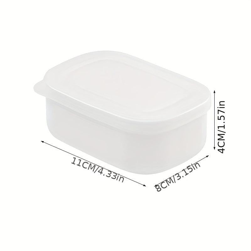 4pcs Heated Small Lunch Box Rice Sub Box Freezer Fresh Box Meal Fruit Bento