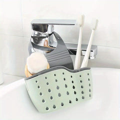 Sink Sponge Rack Organizer Silicone Multifunctional Drainage Adjustable Strap