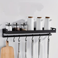 Spice Rack With Hook Pot And Pan Hanger Wall Mounted