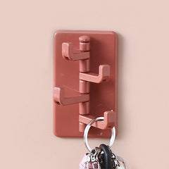 Self Adhesive Swivel Wall Mounted Hook for Bathroom and Kitchen