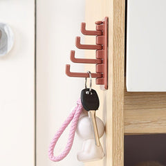 Self Adhesive Swivel Wall Mounted Hook for Bathroom and Kitchen