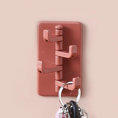 Self Adhesive Swivel Wall Mounted Hook for Bathroom and Kitchen