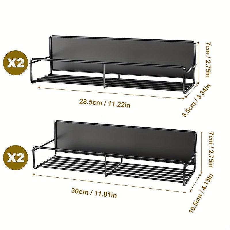 Magnetic Refrigerator Storage Rack Seasoning Rack Four piece Set