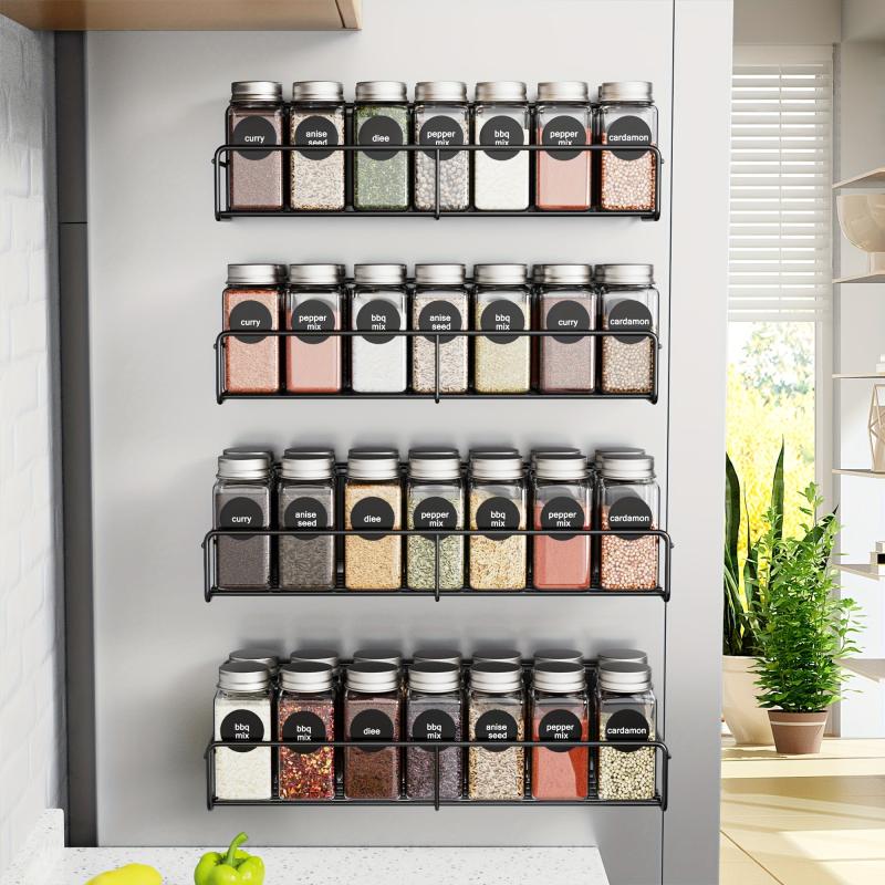 Magnetic Refrigerator Storage Rack Seasoning Rack Four piece Set