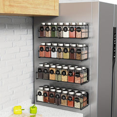 Magnetic Refrigerator Storage Rack Seasoning Rack Four piece Set