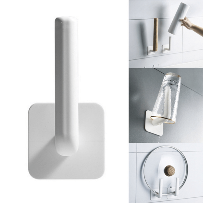 Wall Mounted L Shape Hook for Coats Hats Towels - Easy Installation