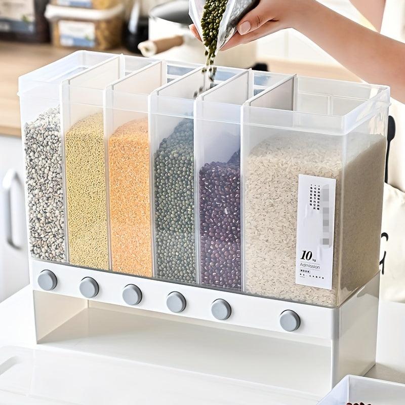 Large Capacity Grid Food Dispenser Storage Container