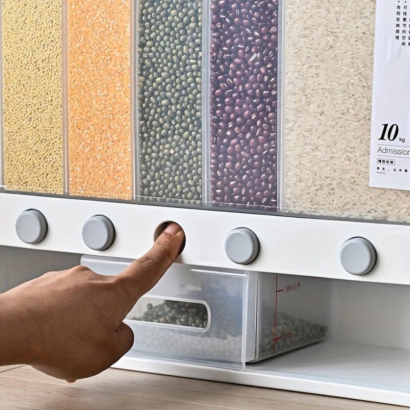 Large Capacity Grid Food Dispenser Storage Container