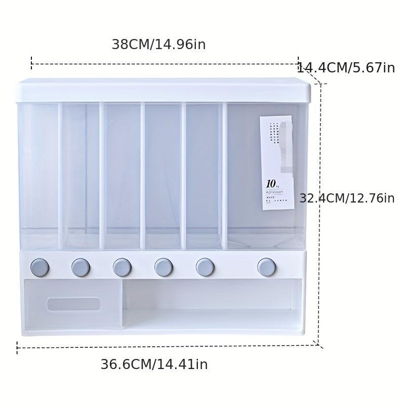 Large Capacity Grid Food Dispenser Storage Container