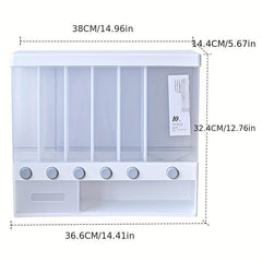 Large Capacity Grid Food Dispenser Storage Container