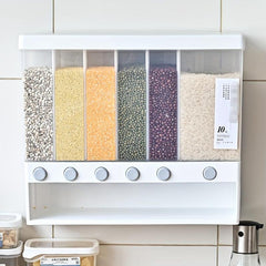Large Capacity Grid Food Dispenser Storage Container