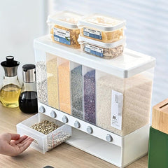Large Capacity Grid Food Dispenser Storage Container