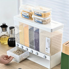 Large Capacity Grid Food Dispenser Storage Container