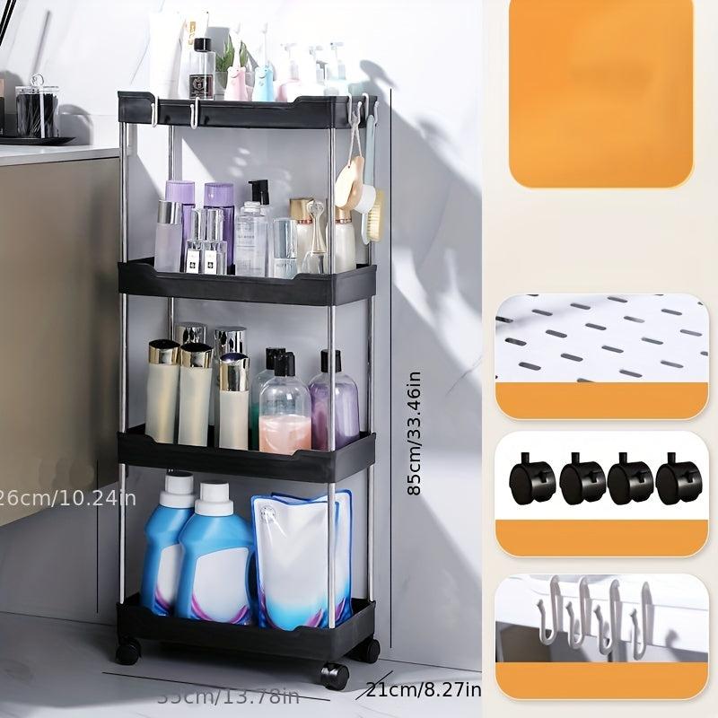 Plastic Stroller Storage Rack Floor Shelf Bathroom Storage Rack