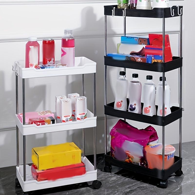 Plastic Stroller Storage Rack Floor Shelf Bathroom Storage Rack