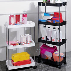 Plastic Stroller Storage Rack Floor Shelf Bathroom Storage Rack