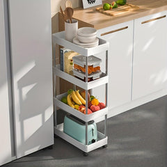 Plastic Stroller Storage Rack Floor Shelf Bathroom Storage Rack