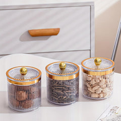 Stripes Storage Jar with Airtight Lid