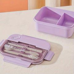 Sealed Bento Box Set with Fork & Chopsticks
